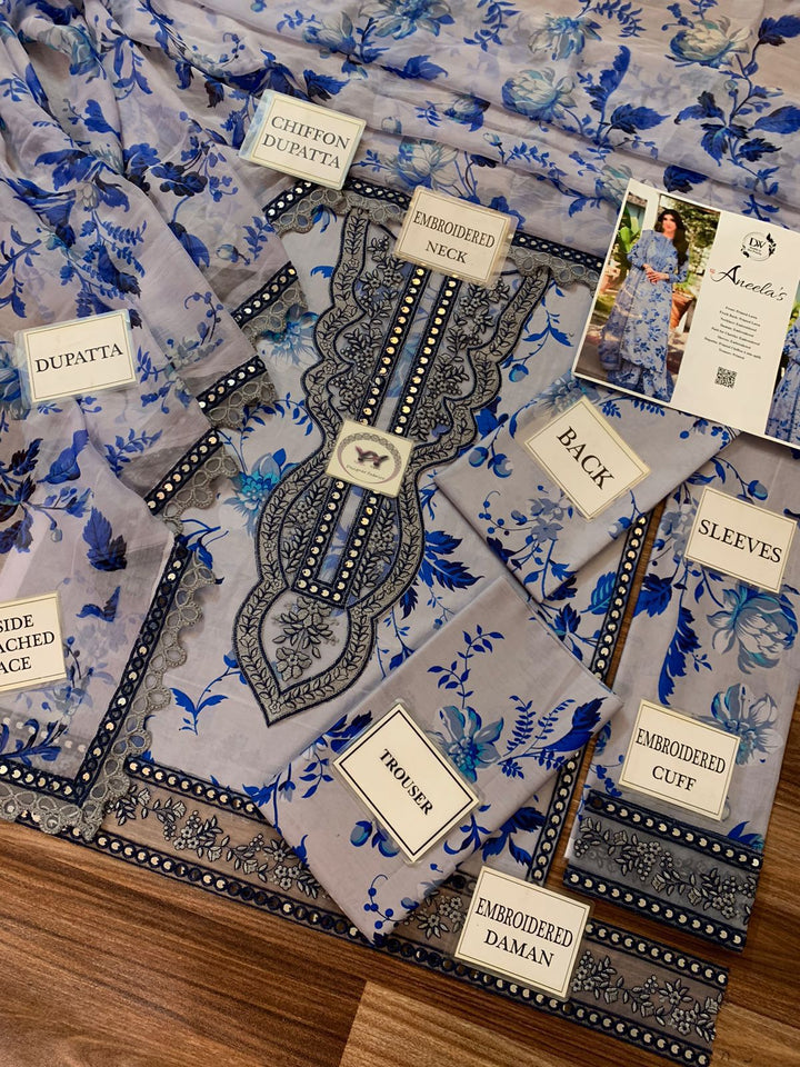 Aneela's Lawn Suit-Aarasta