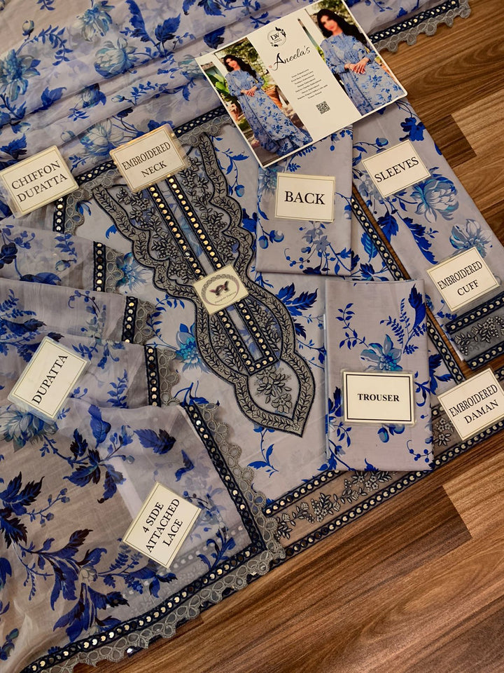 Aneela's Lawn Suit-Aarasta