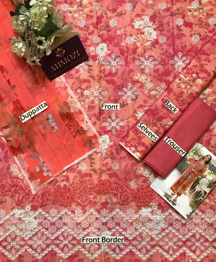 Asifa Nabeel Lawn Suit-Aarasta