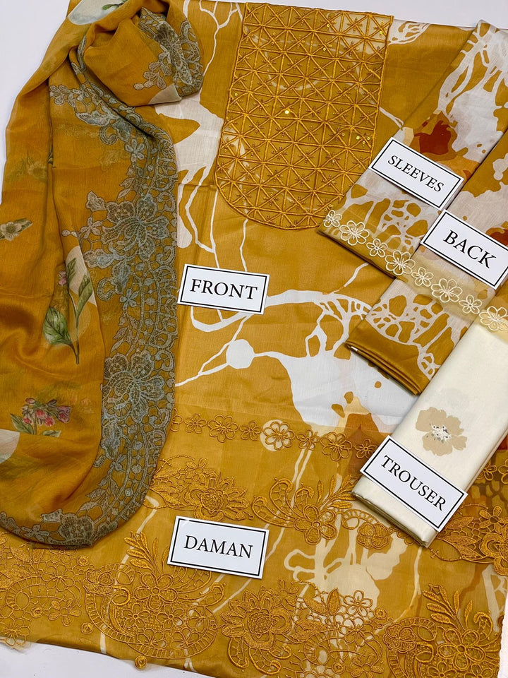 Asifa Nabeel Lawn Suit-Aarasta