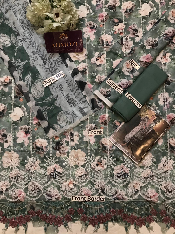 Asifa Nabeel Lawn Suit-Aarasta