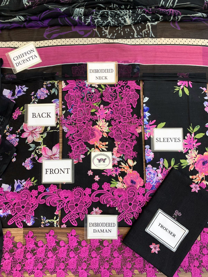 Asifa Nabeel Lawn Suit-Aarasta