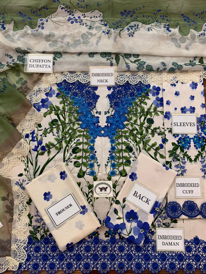 Asifa Nabeel Lawn Suit-Aarasta