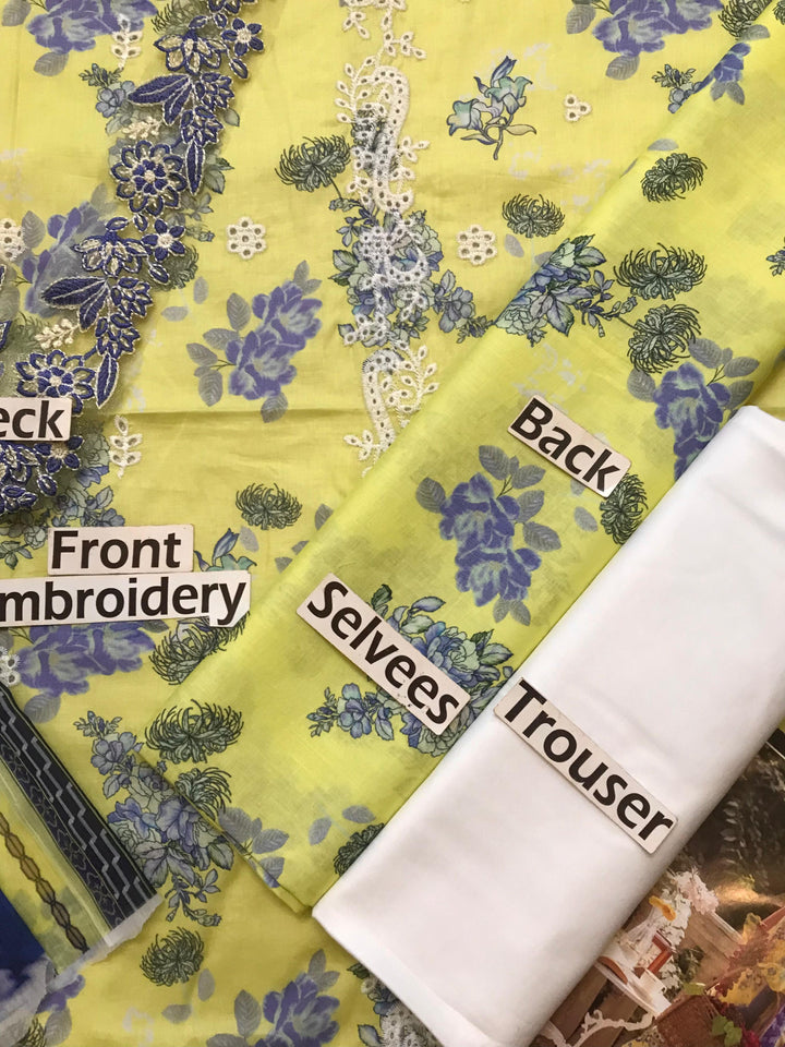 Asifa Nabeel Lawn Suit-Aarasta