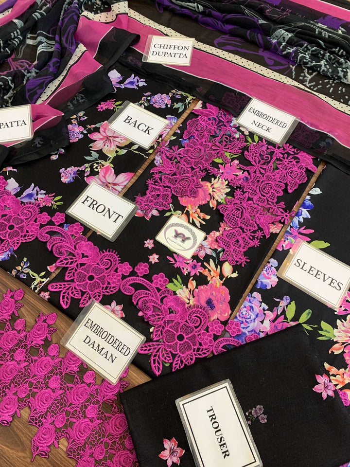 Asifa Nabeel Lawn Suit-Aarasta