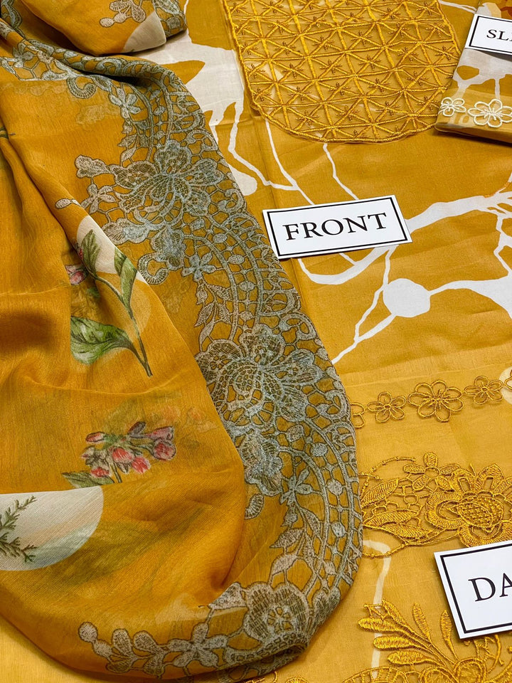 Asifa Nabeel Lawn Suit-Aarasta