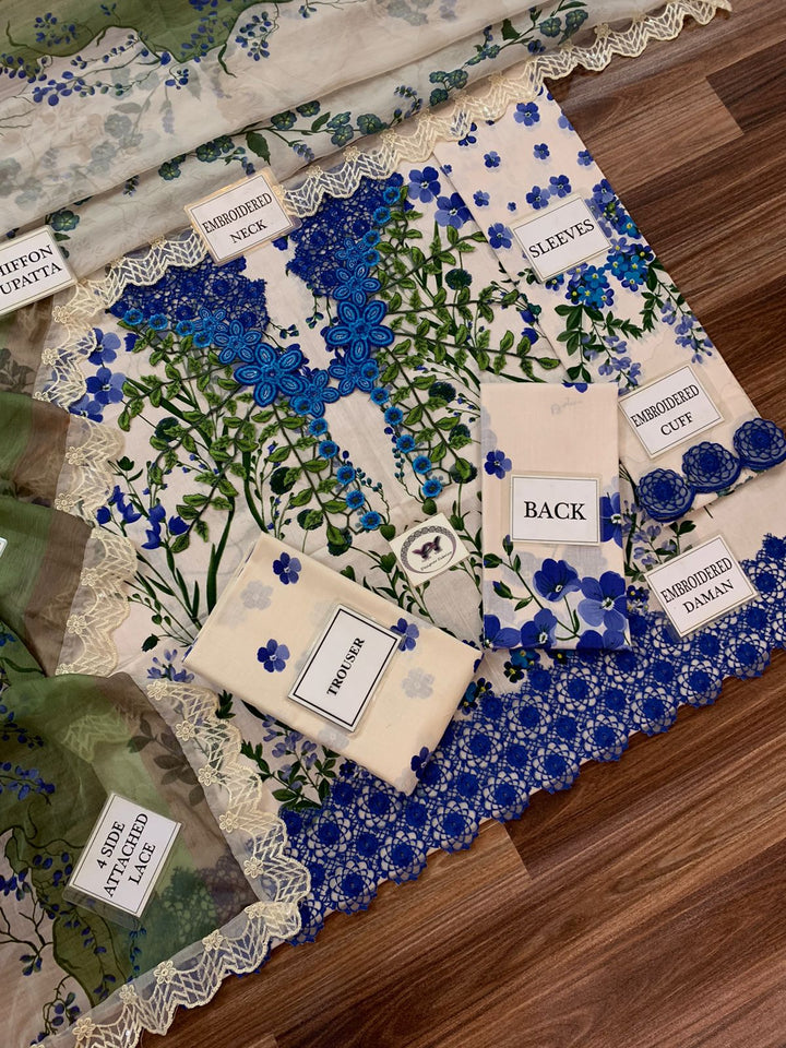 Asifa Nabeel Lawn Suit-Aarasta