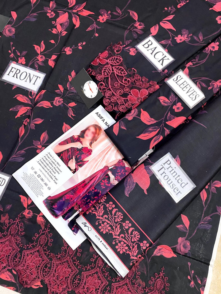 Asifa Nabeel Lawn Suit-Aarasta