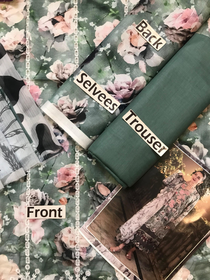 Asifa Nabeel Lawn Suit-Aarasta