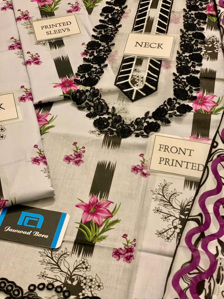 Asifa Nabeel Lawn Suit-Aarasta