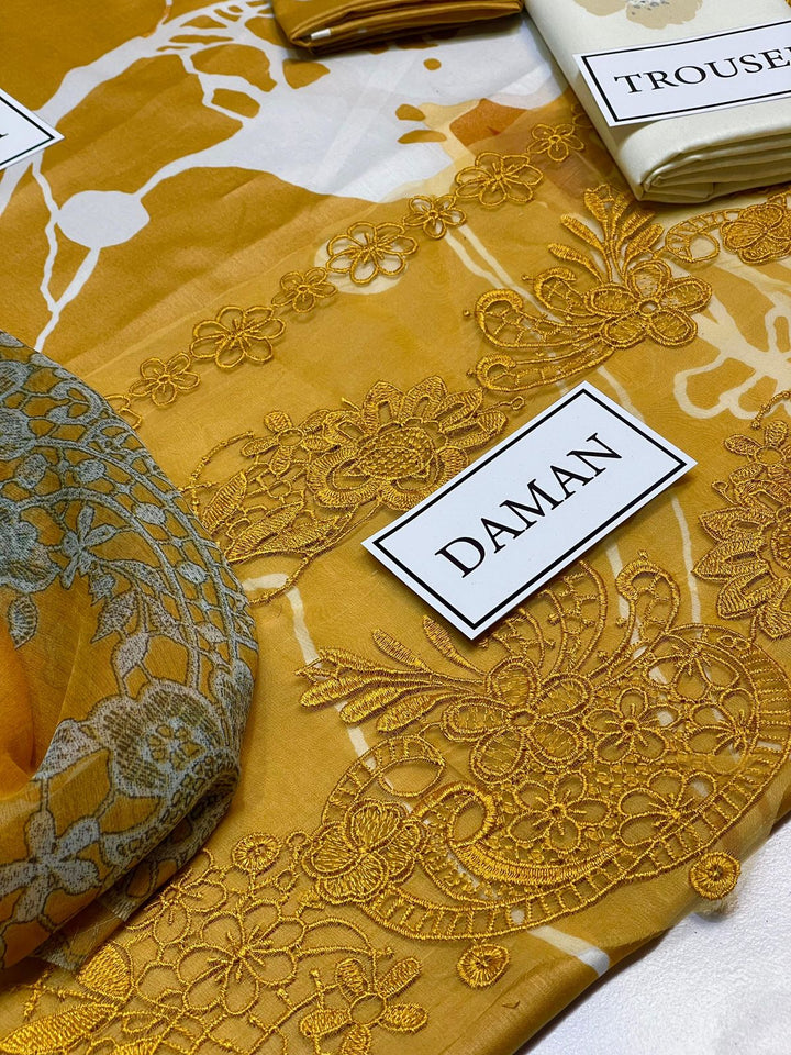 Asifa Nabeel Lawn Suit-Aarasta