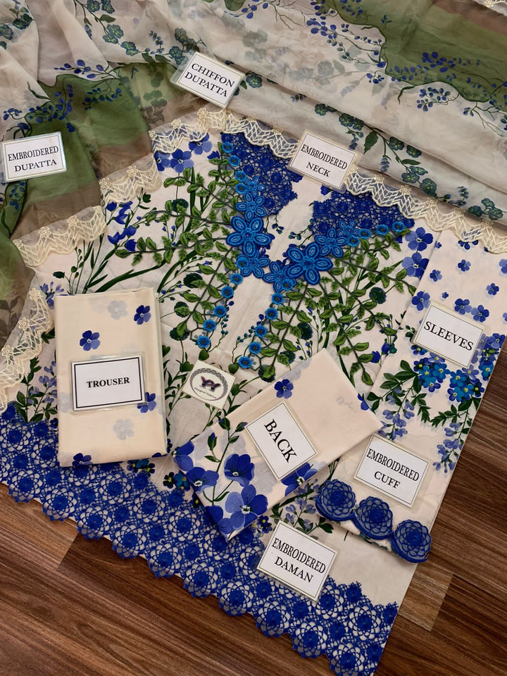 Asifa Nabeel Lawn Suit-Aarasta