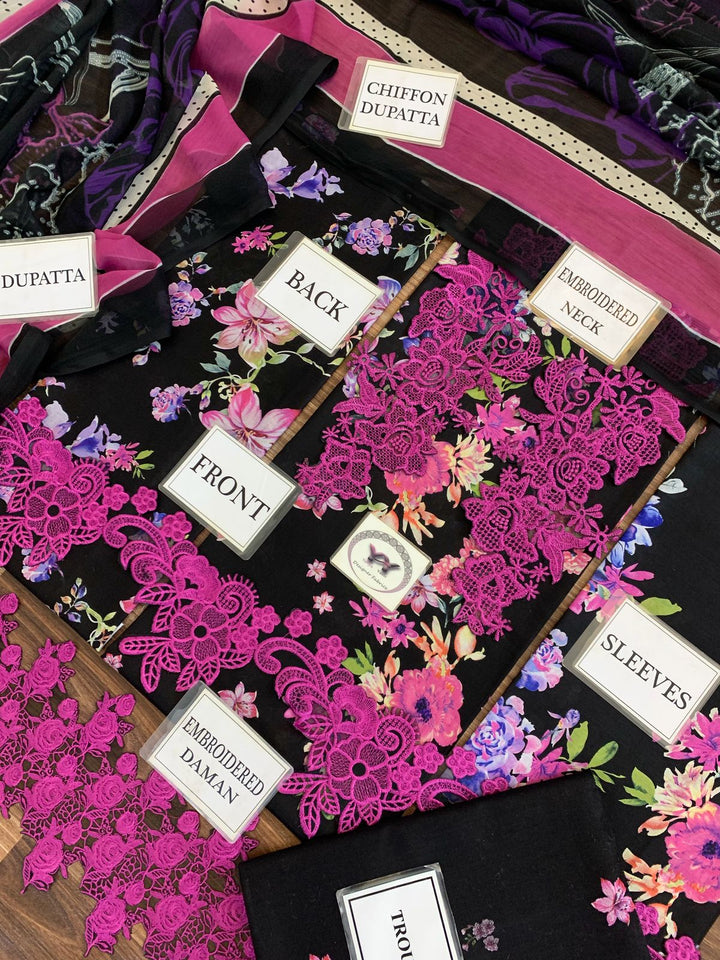 Asifa Nabeel Lawn Suit-Aarasta