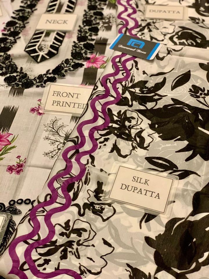 Asifa Nabeel Lawn Suit-Aarasta