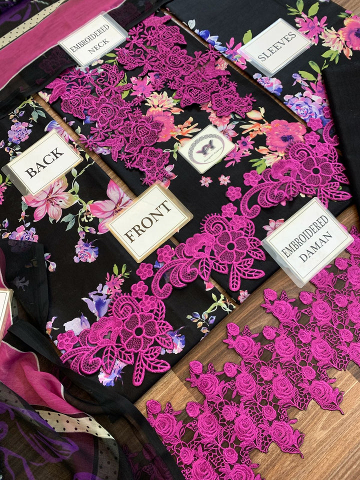 Asifa Nabeel Lawn Suit-Aarasta