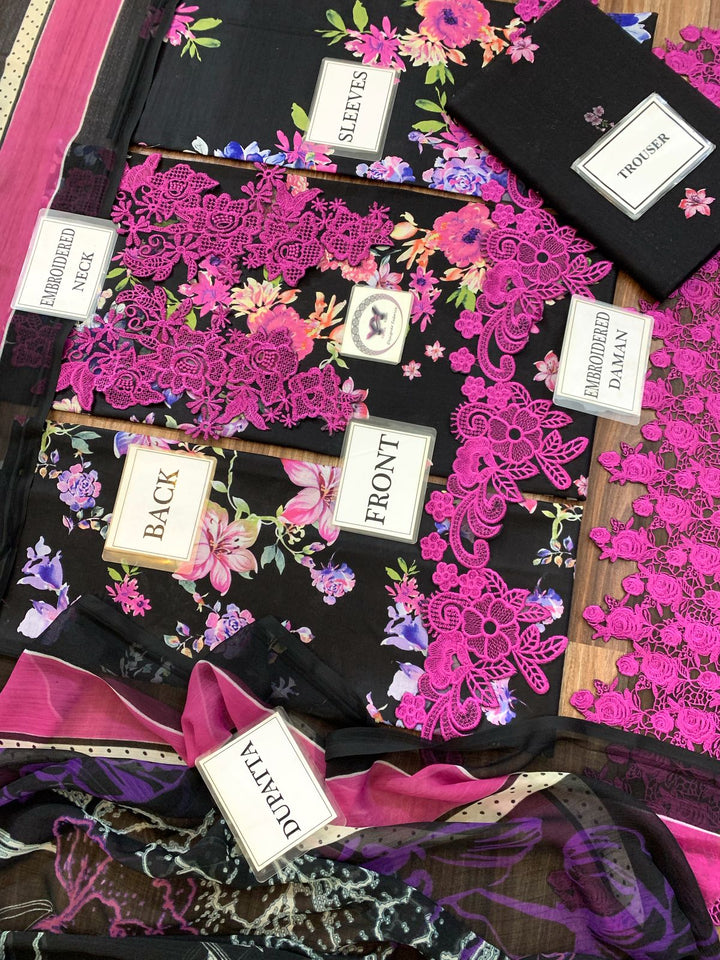 Asifa Nabeel Lawn Suit-Aarasta