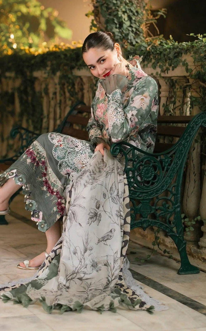Asifa Nabeel Lawn Suit-Aarasta