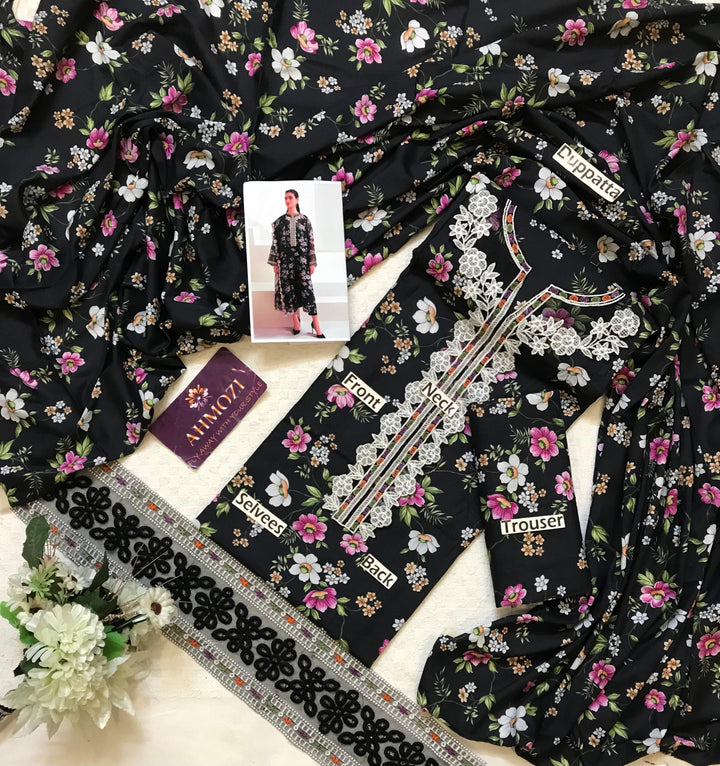 Baroque Lawn Suit-Aarasta