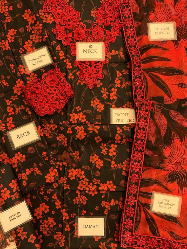 Baroque Lawn Suit-Aarasta