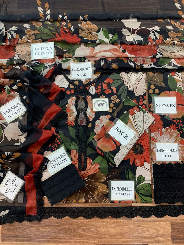 Baroque Lawn Suit-Aarasta