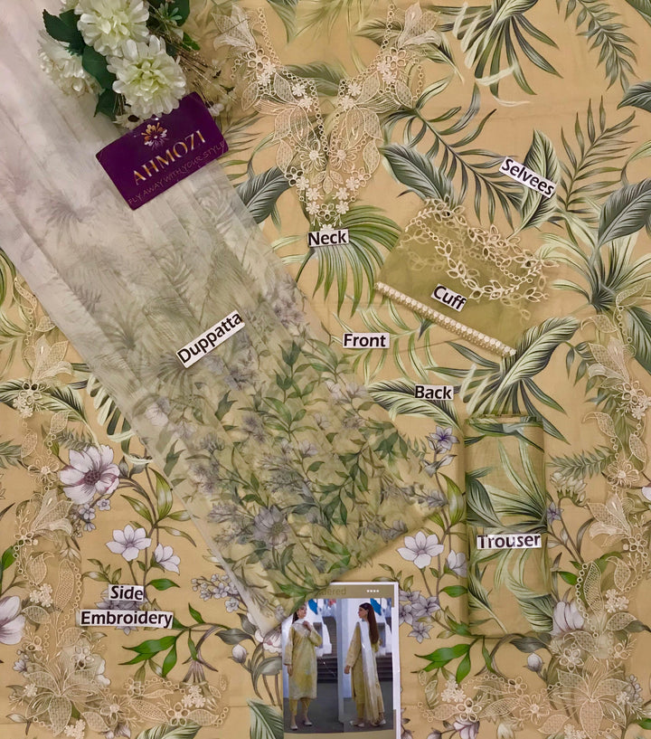 Baroque Lawn Suit-Aarasta