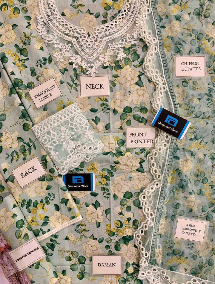 Mohagni Lawn Suit-Aarasta