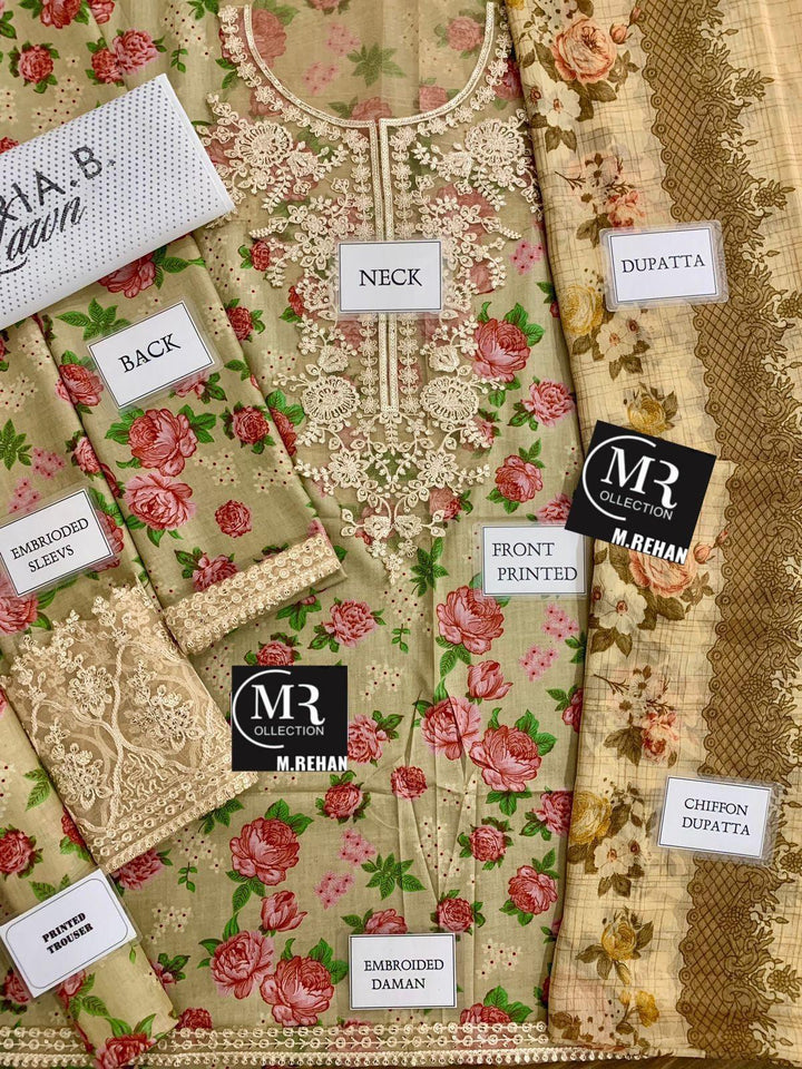 Baroque Lawn Suit-Aarasta