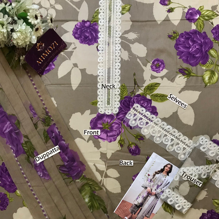 Baroque Lawn Suit-Aarasta