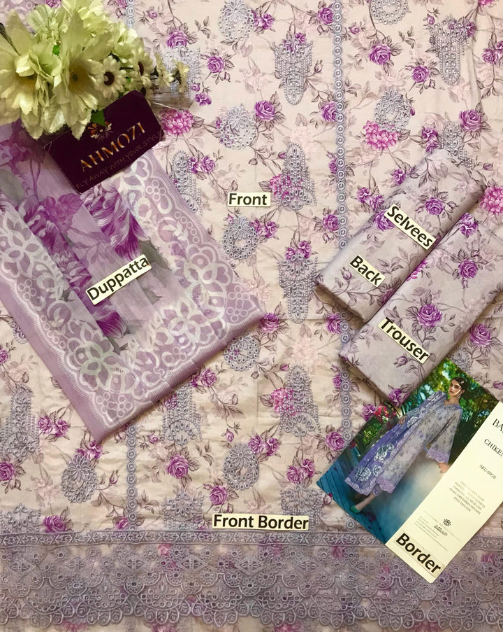 Baroque Lawn Suit-Aarasta