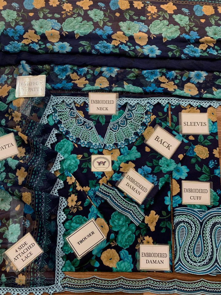 Baroque Lawn Suit-Aarasta