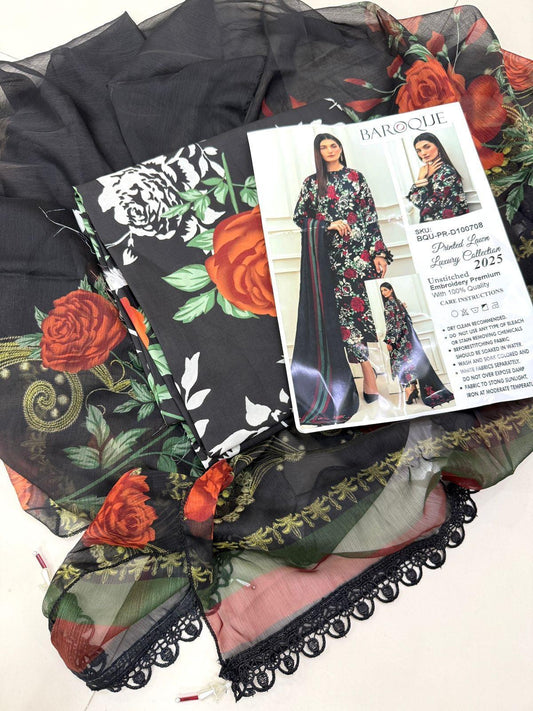 Baroque Lawn Suit-Aarasta