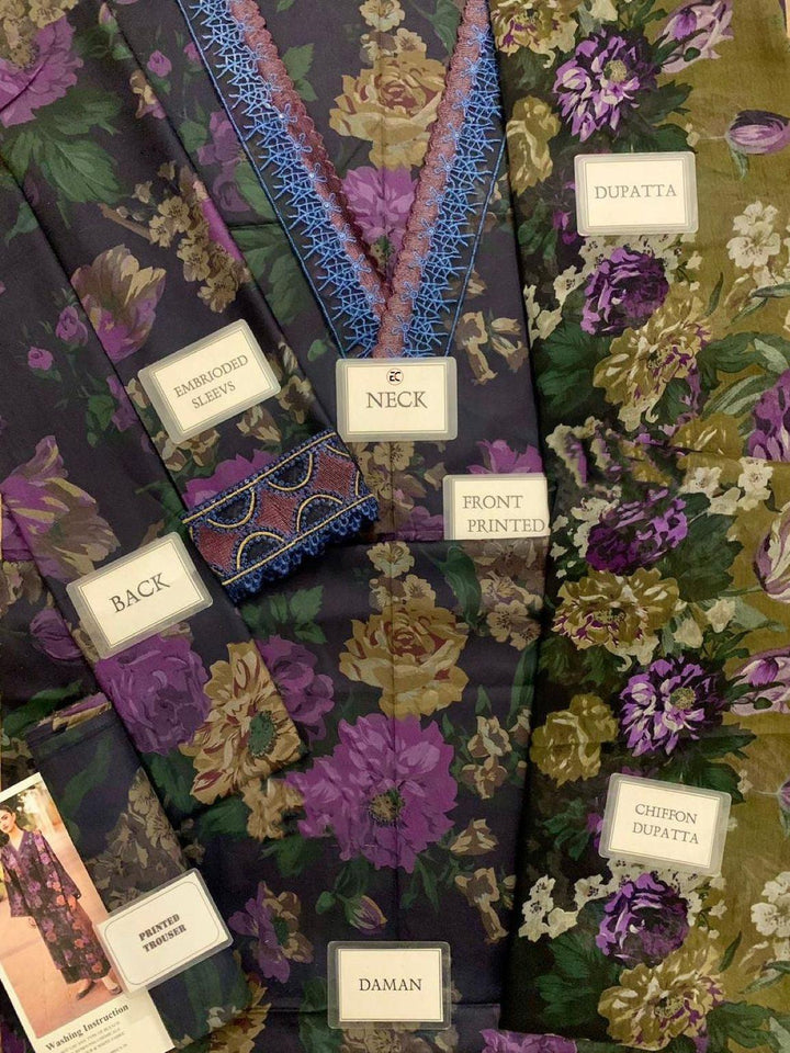 Baroque Lawn Suit-Aarasta