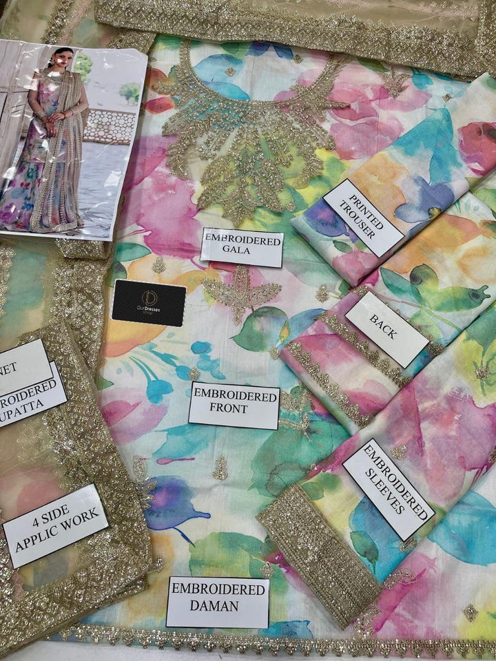 Jazmin Lawn Suit-Aarasta