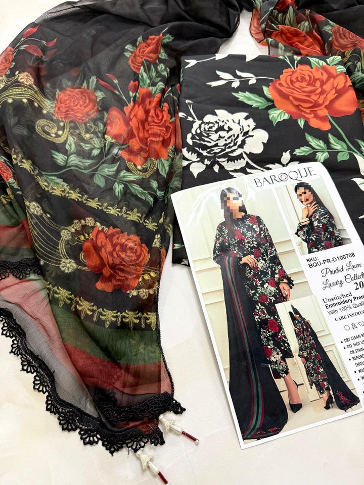 Baroque Lawn Suit-Aarasta