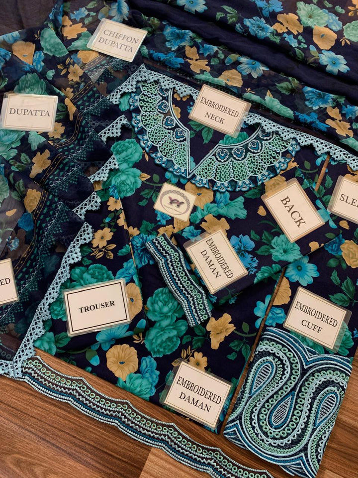 Baroque Lawn Suit-Aarasta