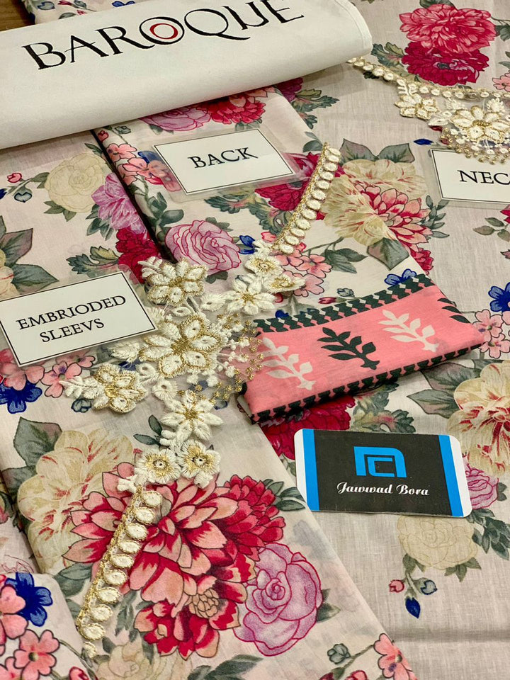 Baroque Lawn Suit-Aarasta