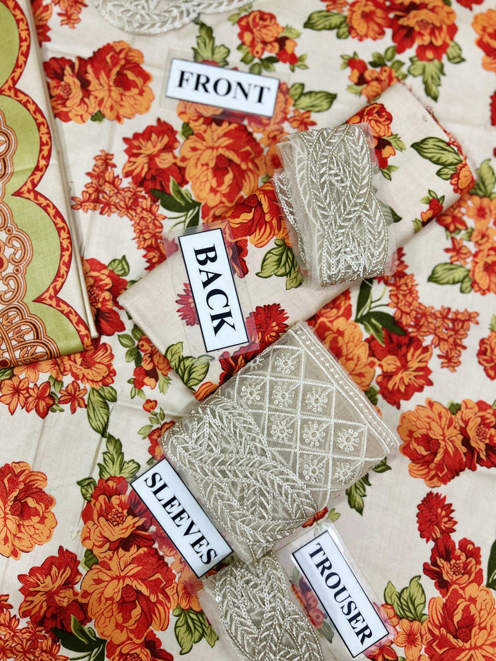 Baroque Lawn Suit-Aarasta