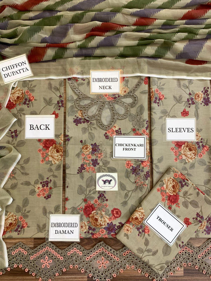 Baroque Lawn Suit-Aarasta