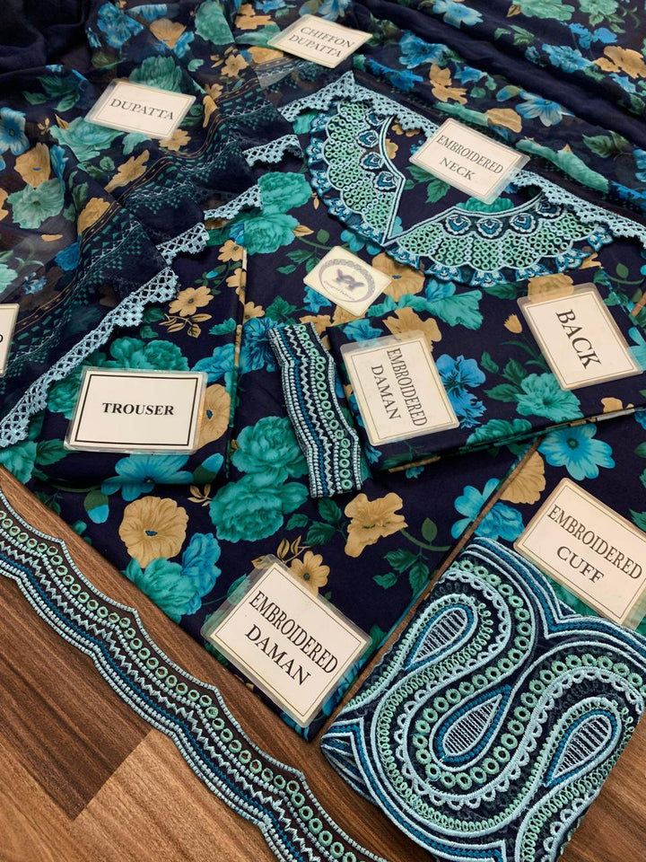 Baroque Lawn Suit-Aarasta