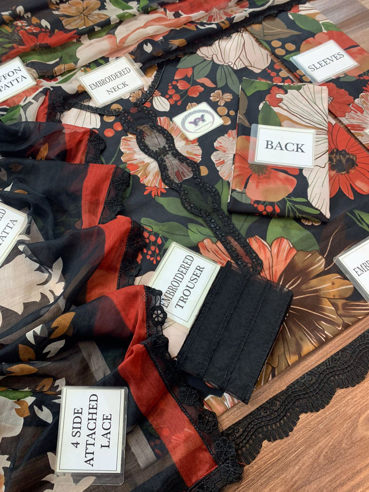 Baroque Lawn Suit-Aarasta