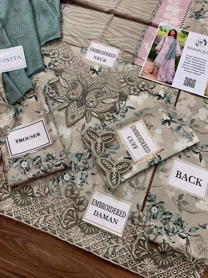 Baroque Lawn Suit-Aarasta