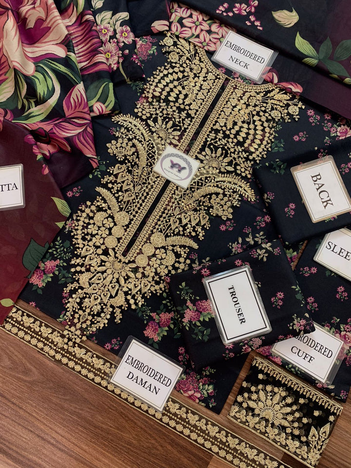 Jazmin Lawn Suit-Aarasta