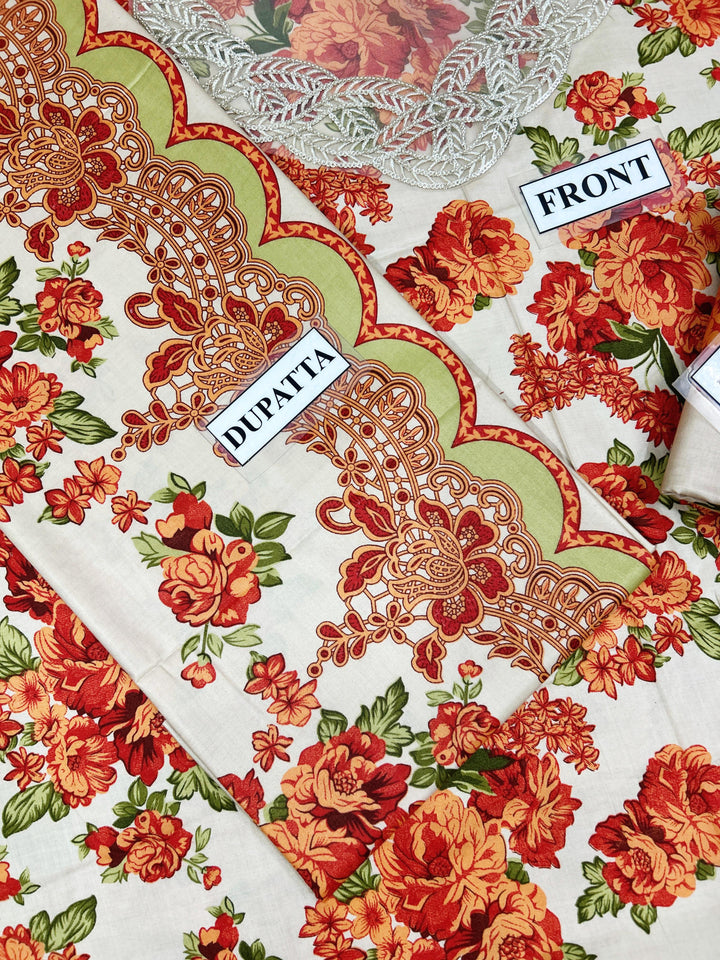 Baroque Lawn Suit-Aarasta