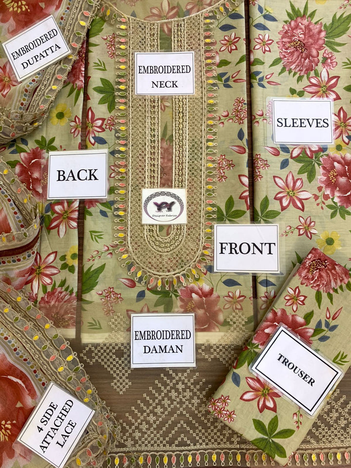 Baroque Lawn Suit-Aarasta