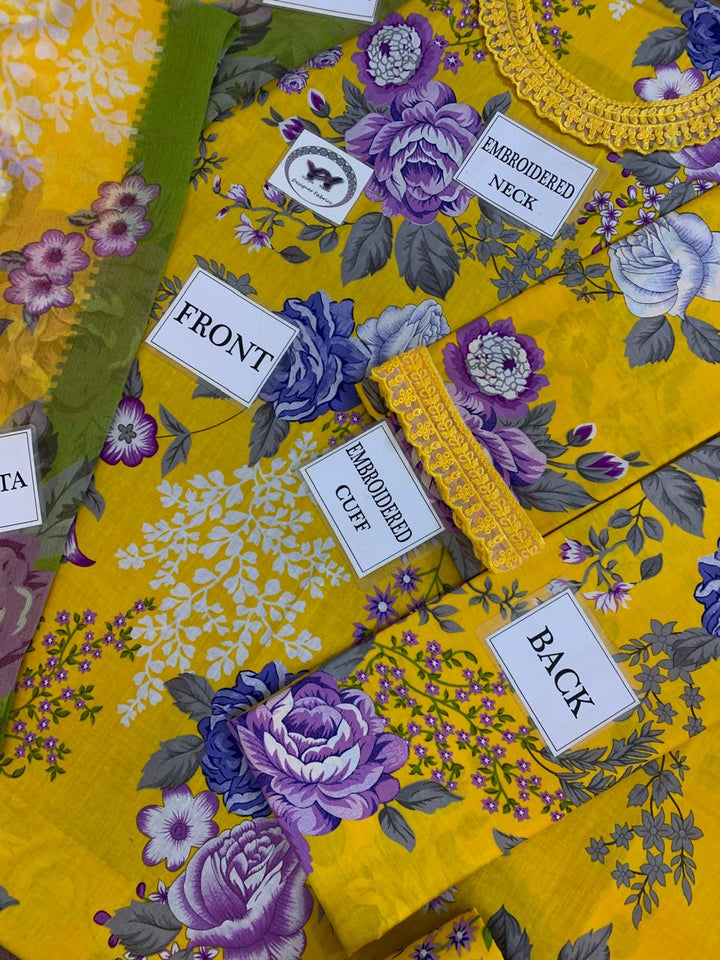 Baroque Lawn Suit-Aarasta