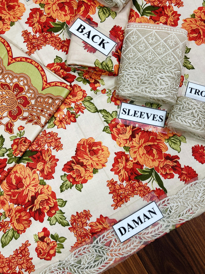 Baroque Lawn Suit-Aarasta