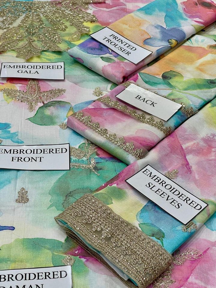 Jazmin Lawn Suit-Aarasta