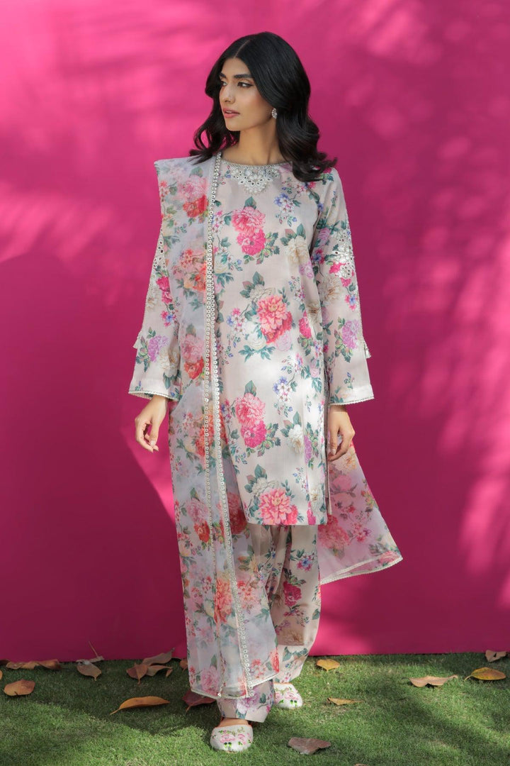 Baroque Lawn Suit-Lawn-Off White-Chiffon-Aarasta