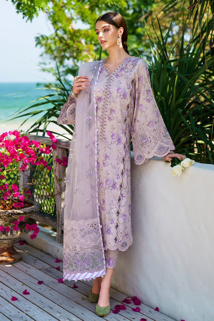 Baroque Lawn Suit-Purple-Lawn-Net-Aarasta