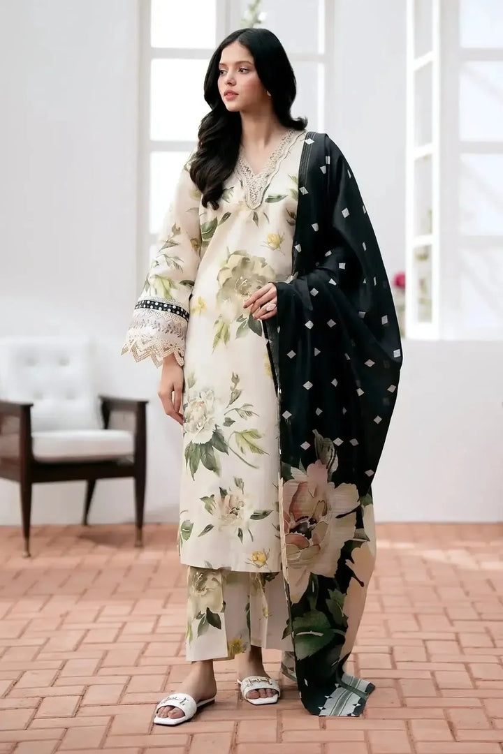 Baroque Lawn Suit-White-Lawn-Chiffon-Aarasta